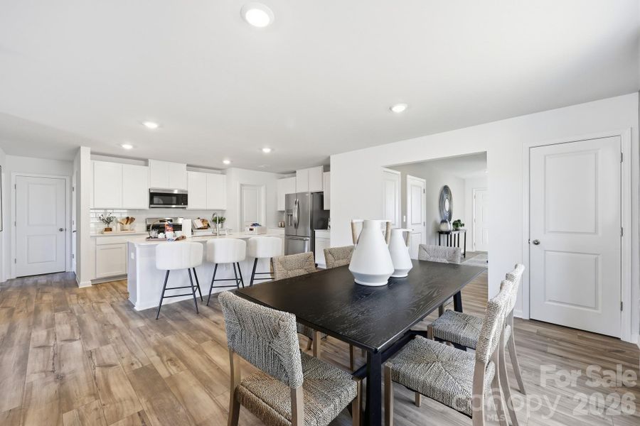 Representative photos of model home