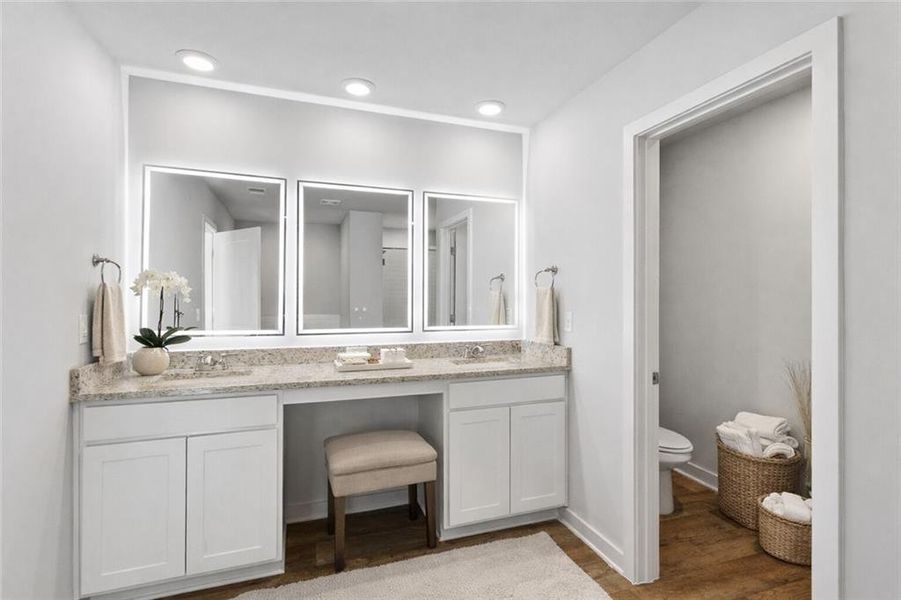 Furnished interior view inside a new home in The Enclave at Dial Farm Phase III, Walnut Grove (Image 13).