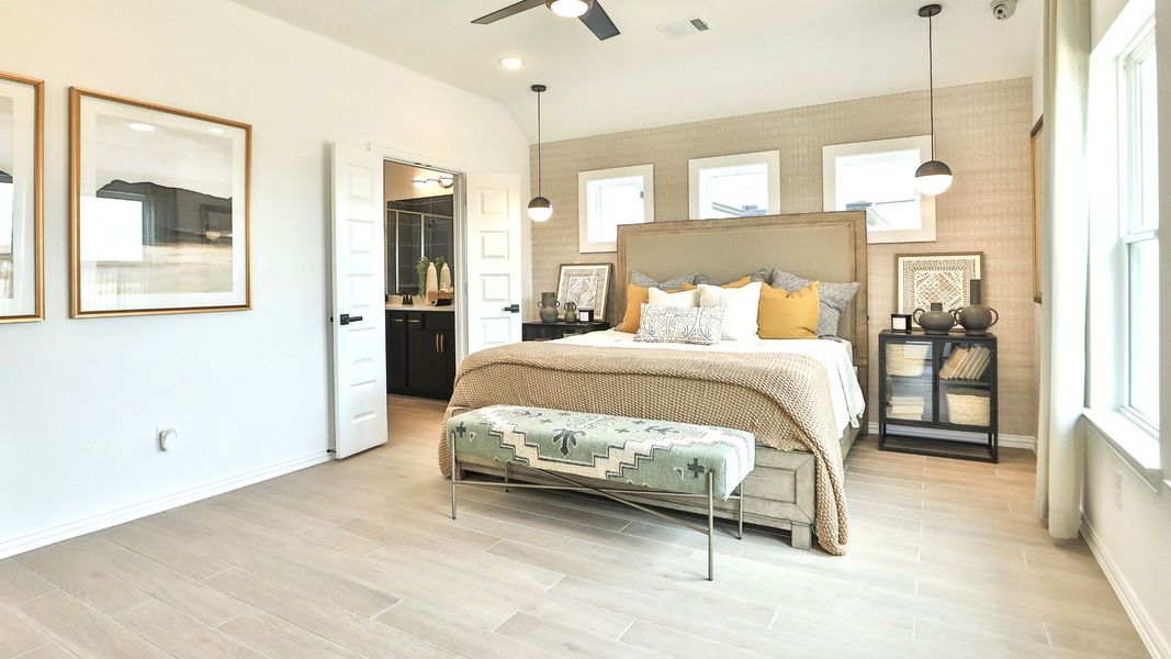 Furnished interior view inside a new home in Bridgeland Creekland Village, Cypress (Image 21).