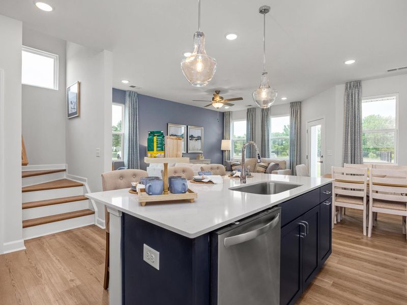 Representative furnished interior of a home built from the The Graham Exterior by Davidson Homes LLC in Springvale, Willow Spring (Image 15).