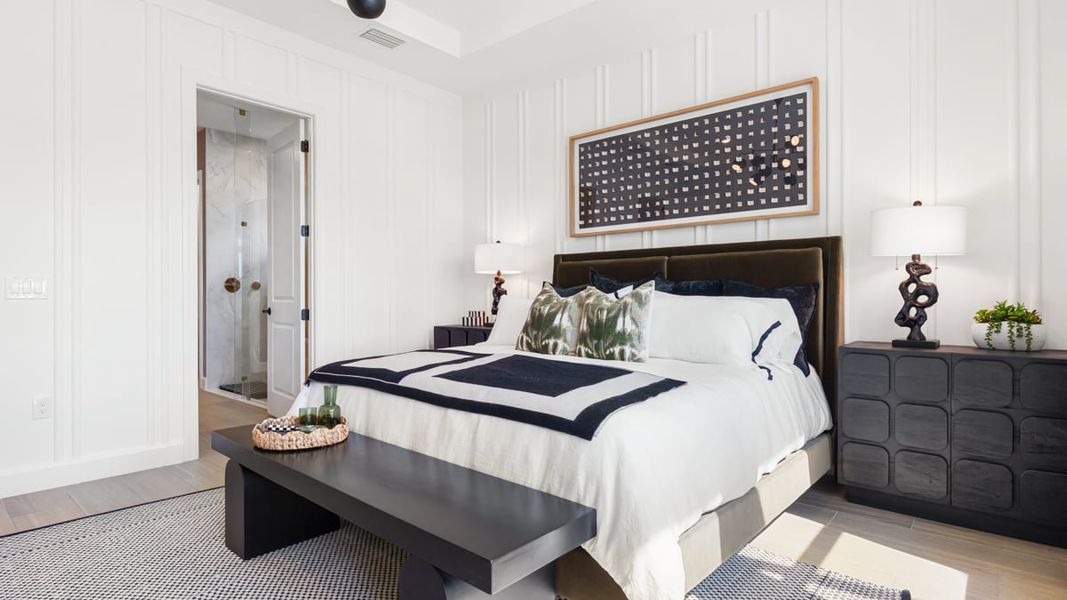 Representative furnished interior of a home built from the Pallazio II by Taylor Morrison in Esplanade at Rivergrass, Naples (Image 14).