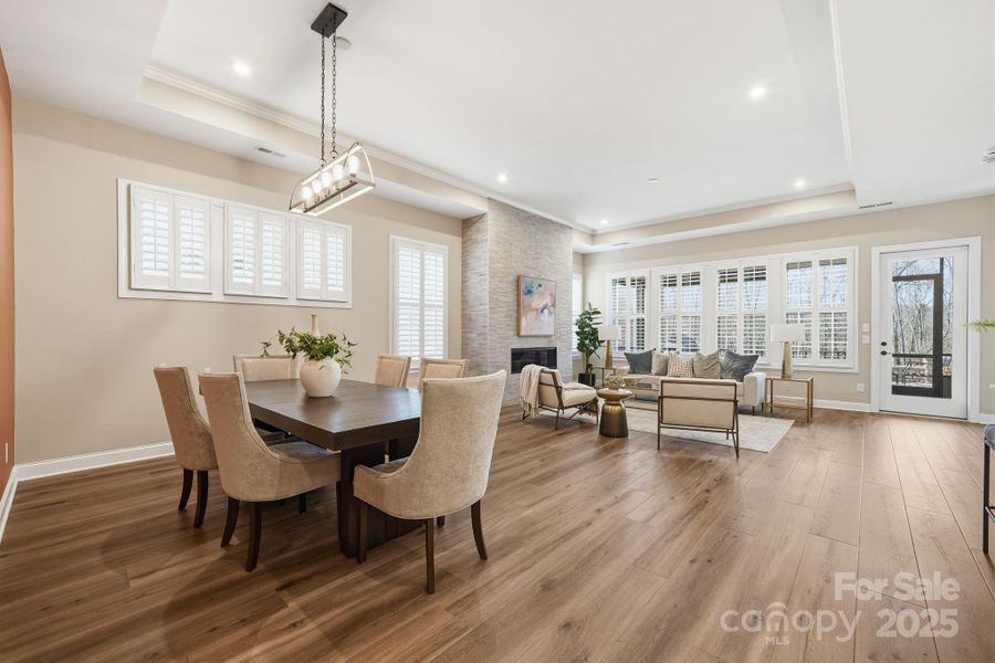 Dining and great room area