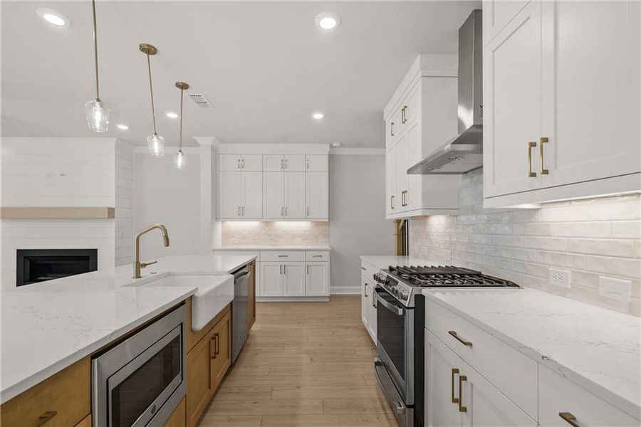 Furnished interior view inside a new home in Waterside Townhomes, Peachtree Corners (Image 12).