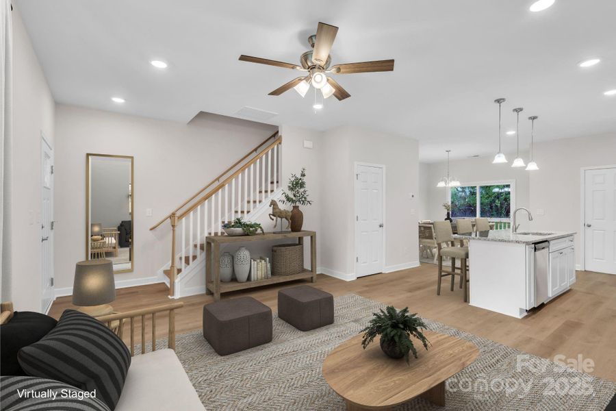 Furnished interior view inside a new home in , Statesville (Image 17).