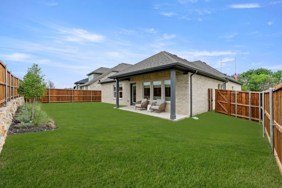 Representative exterior details of a home built from the Patriot by Rockwell Homes in Creekside, Royse City (Image 47). Representative exterior details of a home built from the Patriot by Rockwell Homes in Creekside, Royse City (Image 47).