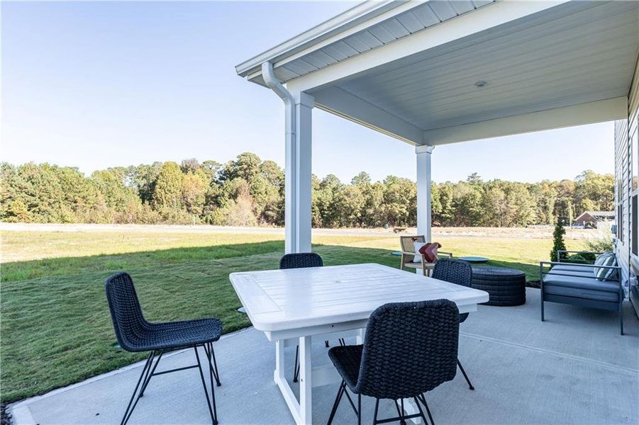 Exterior details and patio area of a home in Varnell Preserve, Dalton (Image 2). Exterior details and patio area of a home in Varnell Preserve, Dalton (Image 2).