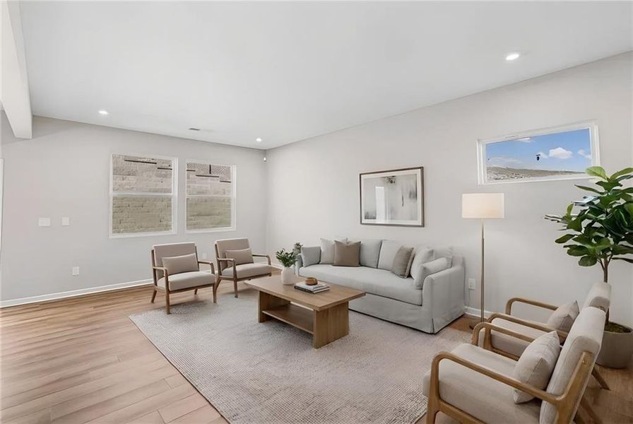 Furnished interior view inside a new home in Villas at Gold Creek, Dawsonville (Image 8).