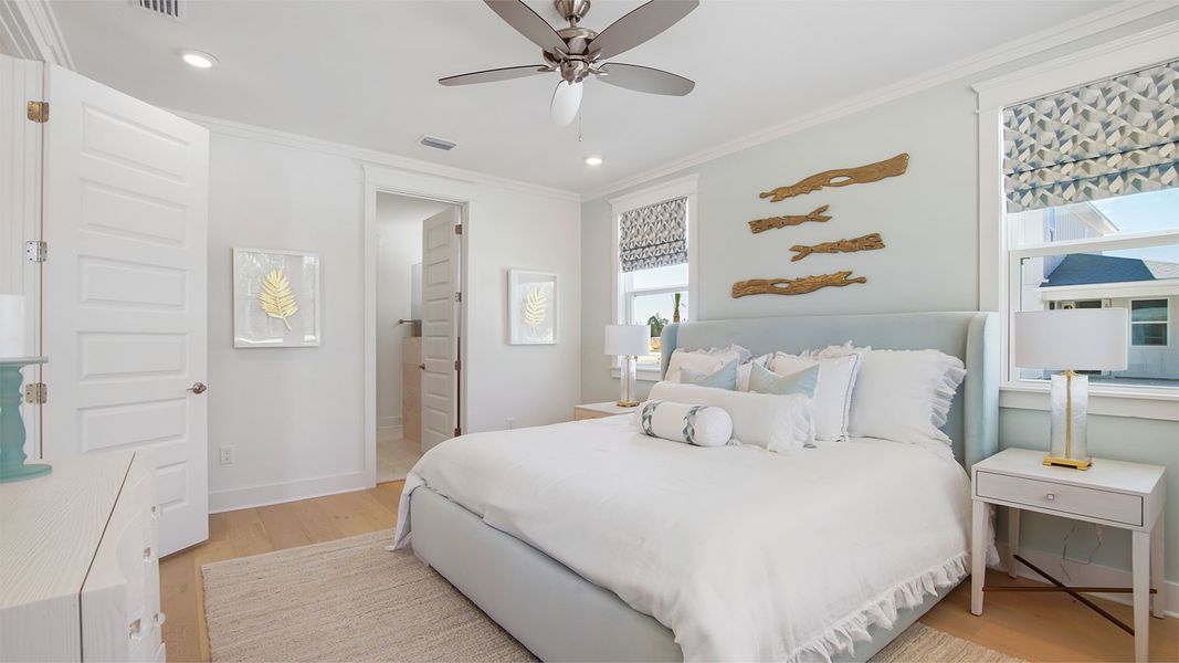 Representative furnished interior of a home built from the Brayden by D.R. Horton in Parkside, Santa Rosa Beach (Image 23).