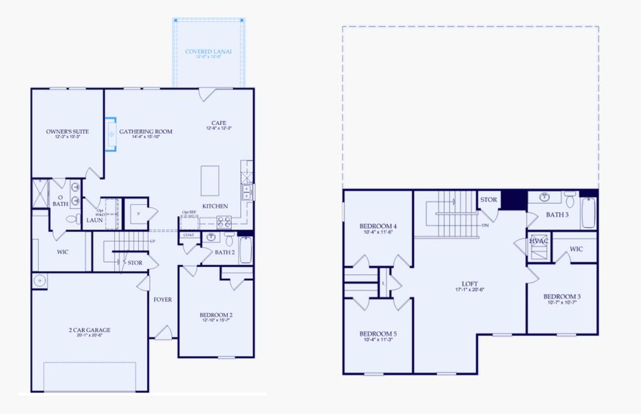 2D floor plan layout of this home in Grand Arbor, Blythewood, SC (Image 5).