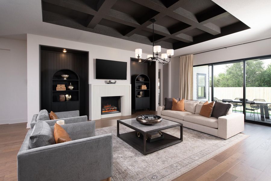 Representative furnished interior of a home built from the Comal by Ashton Woods in The Heritage at Saddlebrook Ranch 70's, Schertz (Image 7).