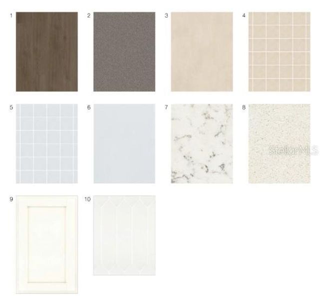 Sample of building materials used in homes in Esplanade at McKinnon Groves, Winter Garden (Image 9). Sample of building materials used in homes in Esplanade at McKinnon Groves, Winter Garden (Image 9).