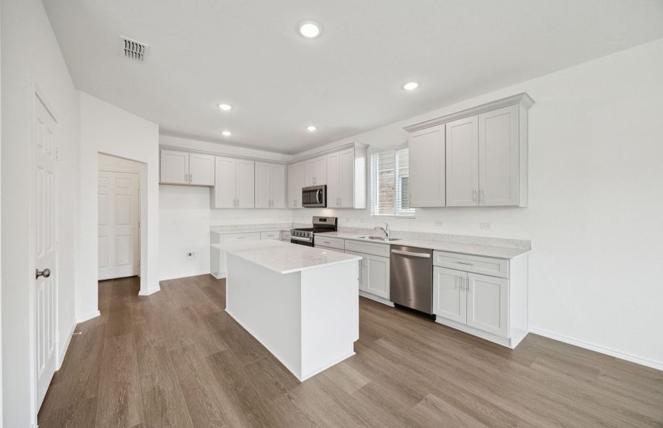 Furnished interior view inside a new home in Mobberly Farms, Pilot Point (Image 3).