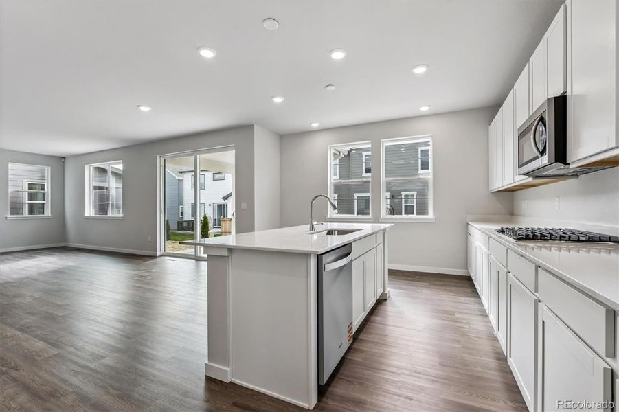 Furnished interior view inside a new home in Floret Collection at Parkdale Commons, Lafayette (Image 5).