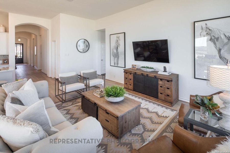 Furnished interior view inside a new home in Davis Ranch, San Antonio (Image 22).
