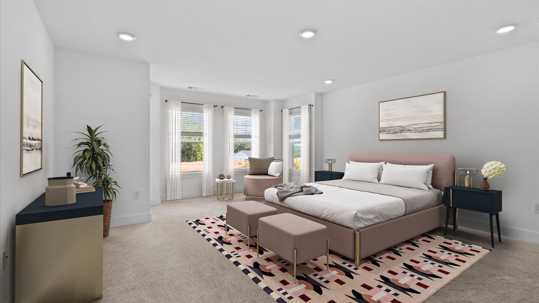 2 story single family home, all white, owner's suite 2 story single family home, all white, owner's suite