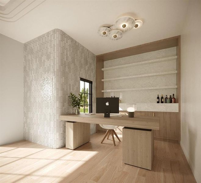 Furnished interior view inside a new home in , Dallas (Image 6).