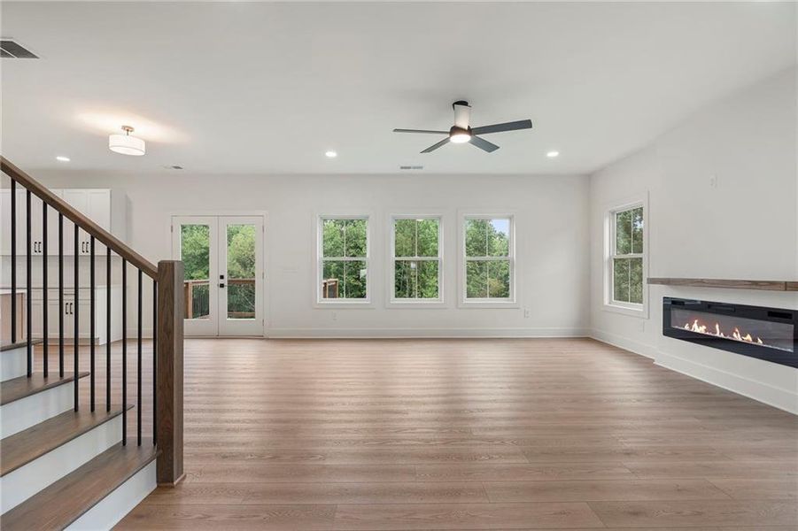 Spacious, unfurnished interior of a new home in , Hiram (Image 49).