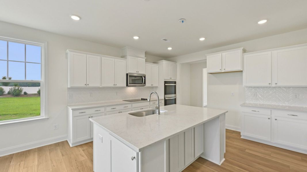 Representative furnished interior of a home built from the Stonehaven by DRB Homes in Campbell Ridge, Angier (Image 15).