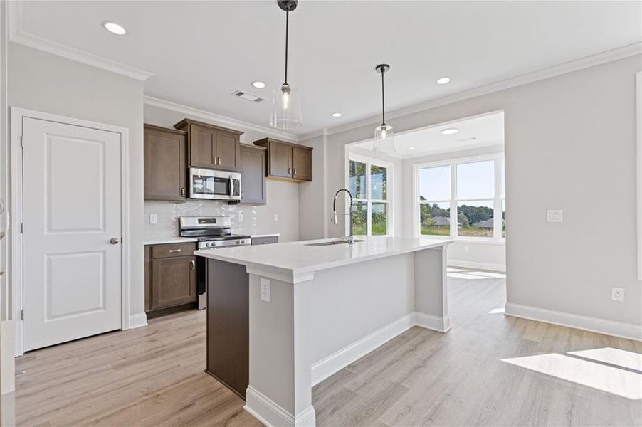 Furnished interior view inside a new home in , Dacula (Image 5).