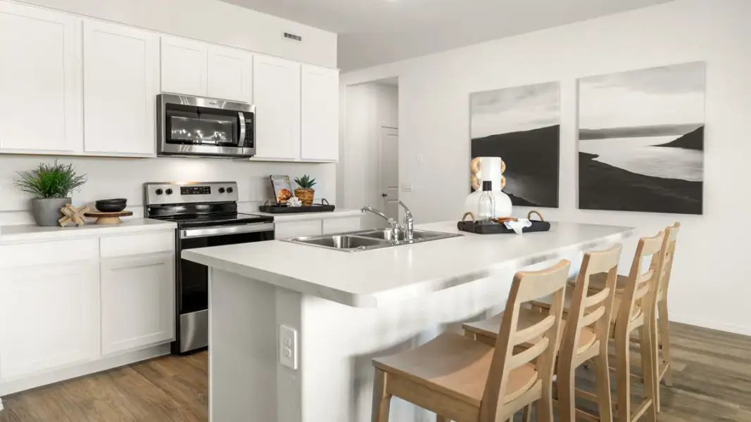 Furnished interior view inside a new home in Rio Rancho Estates, Wittmann (Image 30).