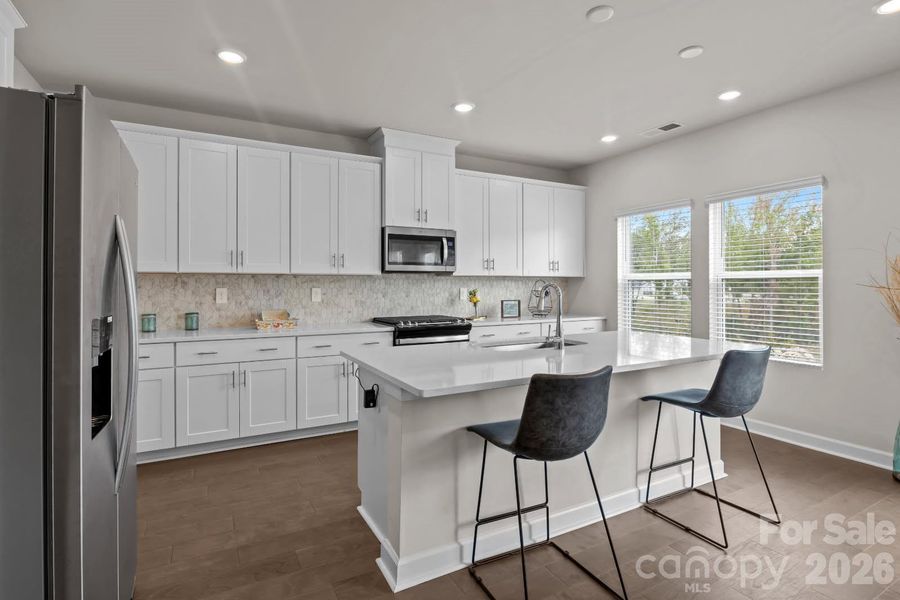 Furnished interior view inside a new home in Shepherds Landing, Mooresville (Image 10).