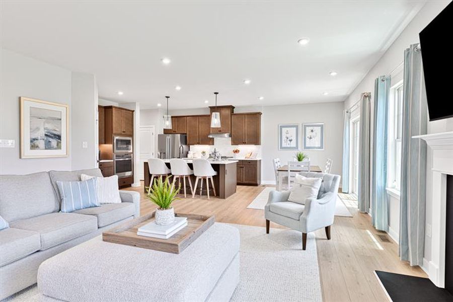 Representative furnished interior of a home built from the Anderson by Ryan Homes in Canterbrook Farms, Fountain Inn (Image 14).