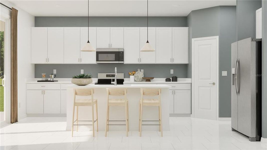 Furnished interior view inside a new home in Island Lakes at Coco Bay, Englewood (Image 3).