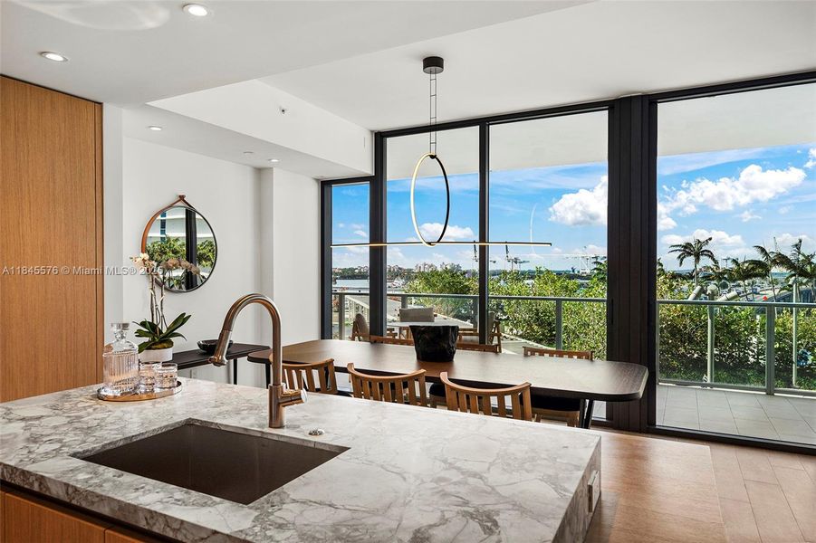 Furnished interior view inside a new home in Five Park, Miami Beach (Image 20). Furnished interior view inside a new home in Five Park, Miami Beach (Image 20).