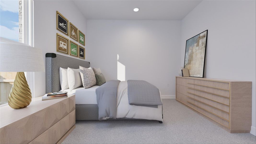 Furnished interior view inside a new home in Legacy, League City (Image 13).
