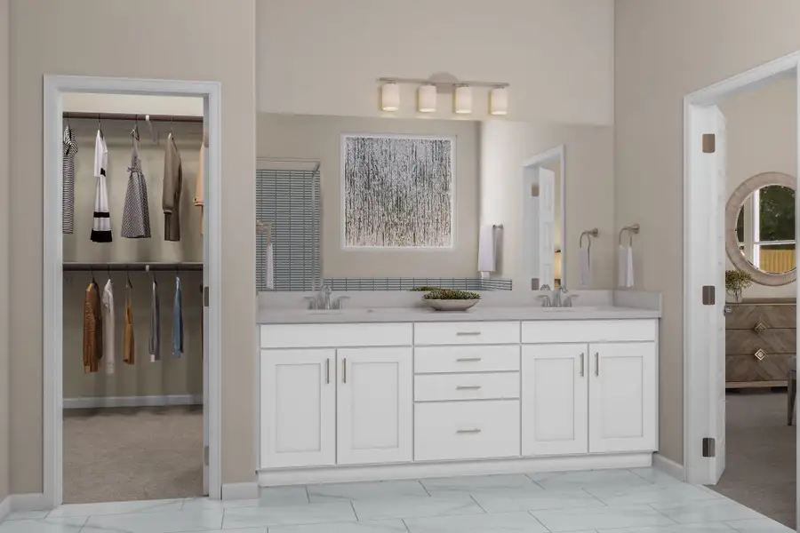 Furnished interior view inside a new home in Lariat, Liberty Hill (Image 18).