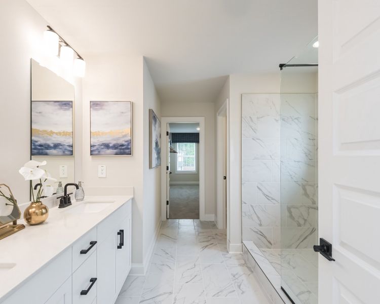 Furnished interior view inside a new home in Vines at Mill Creek - Legacy Series, Braselton (Image 24).