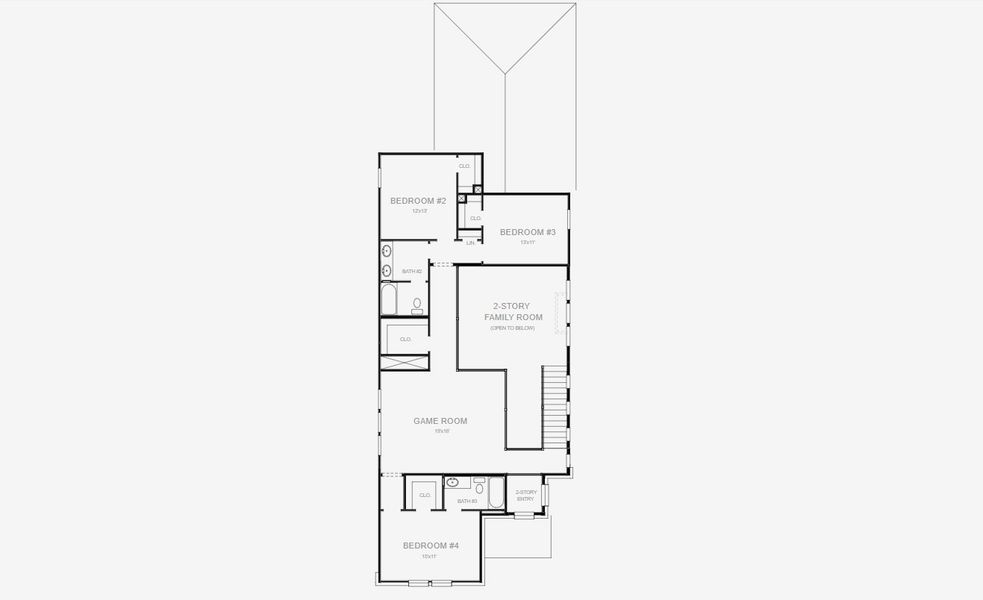 2D floor plan layout for the 2834W by Perry Homes in Avondale 40', Fate, TX (Image 3). 2D floor plan layout for the 2834W by Perry Homes in Avondale 40', Fate, TX (Image 3).