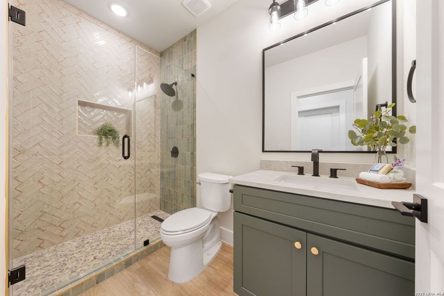 Furnished interior view inside a new home in , San Antonio (Image 40).