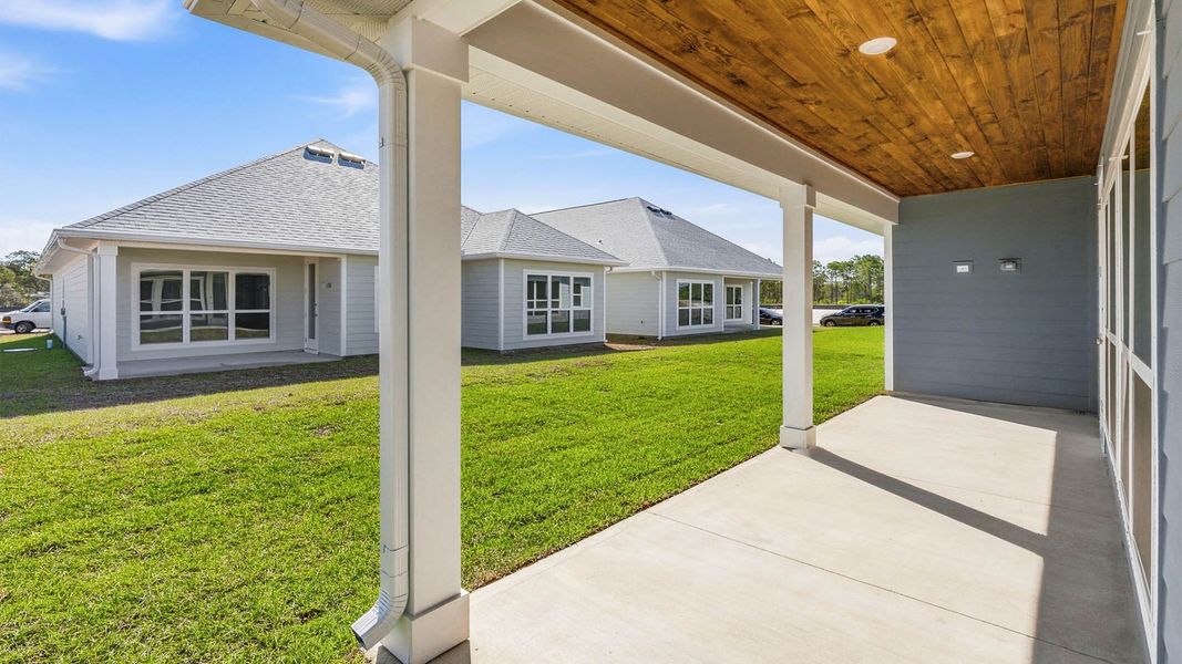 Exterior details and patio area of a home in WindMark Beach, Port Saint Joe (Image 20).