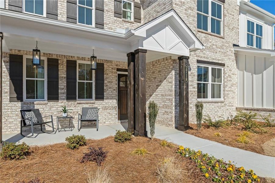 Exterior details and patio area of a home in Autumn Brook, Canton (Image 2).