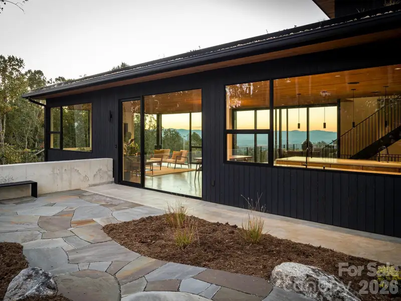 Exterior details and patio area of a home in , Asheville (Image 27).