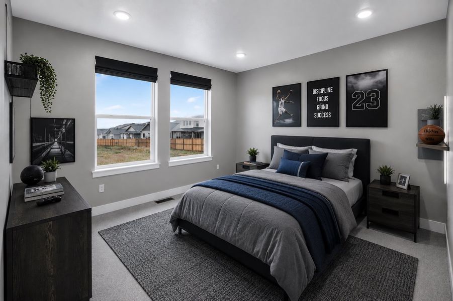 Furnished interior view inside a new home in Trailstone, Arvada (Image 10).