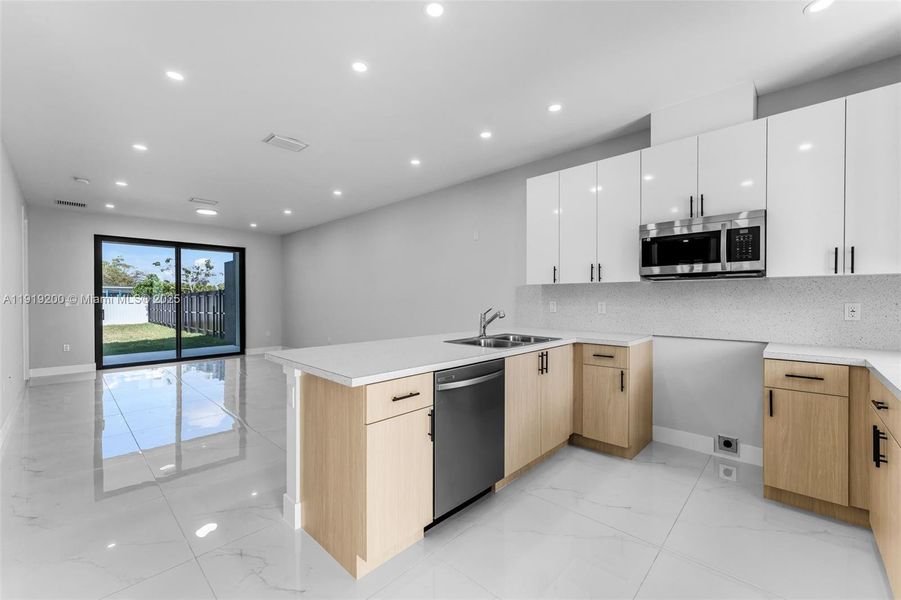 Furnished interior view inside a new home in , Miami (Image 4).