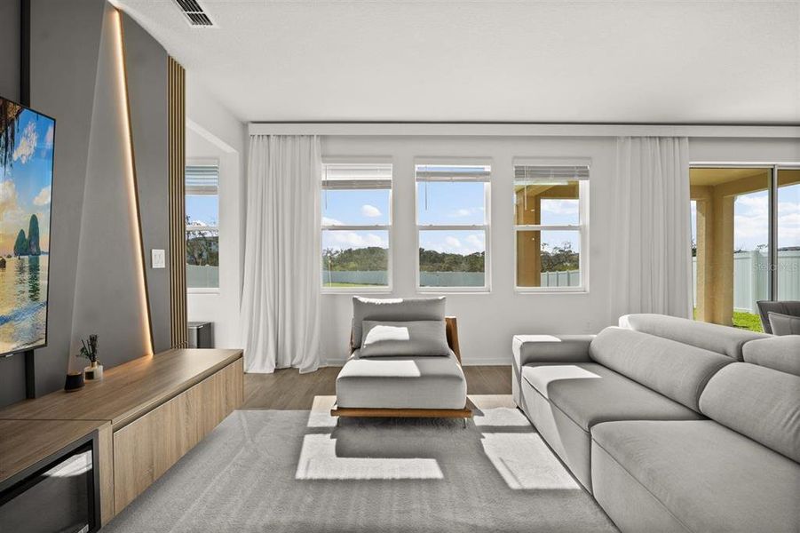 Furnished interior view inside a new home in , Winter Garden (Image 24).