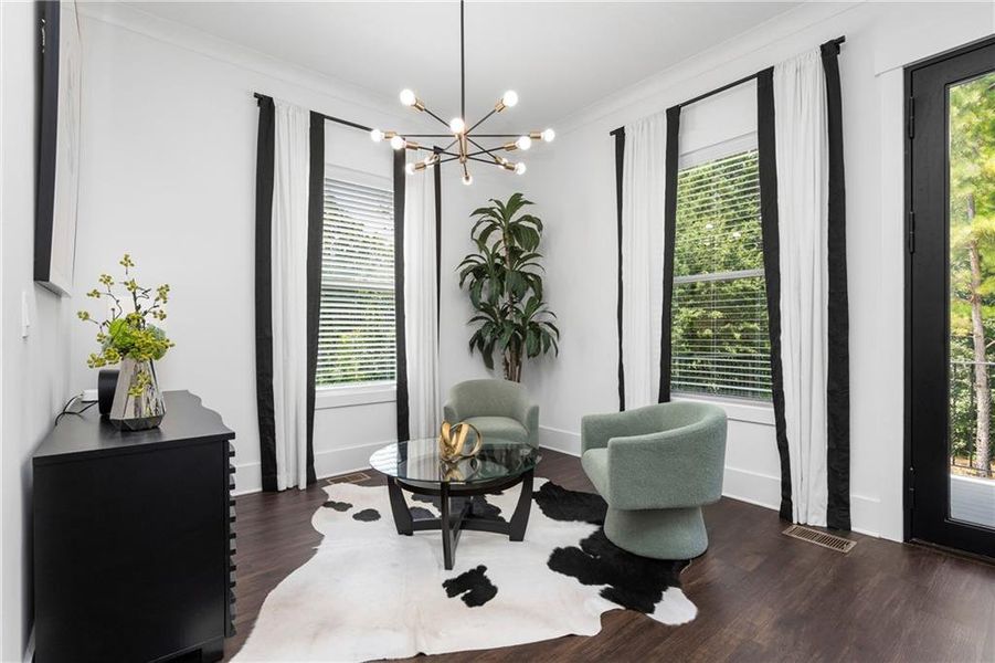 Furnished interior view inside a new home in , Stockbridge (Image 5).