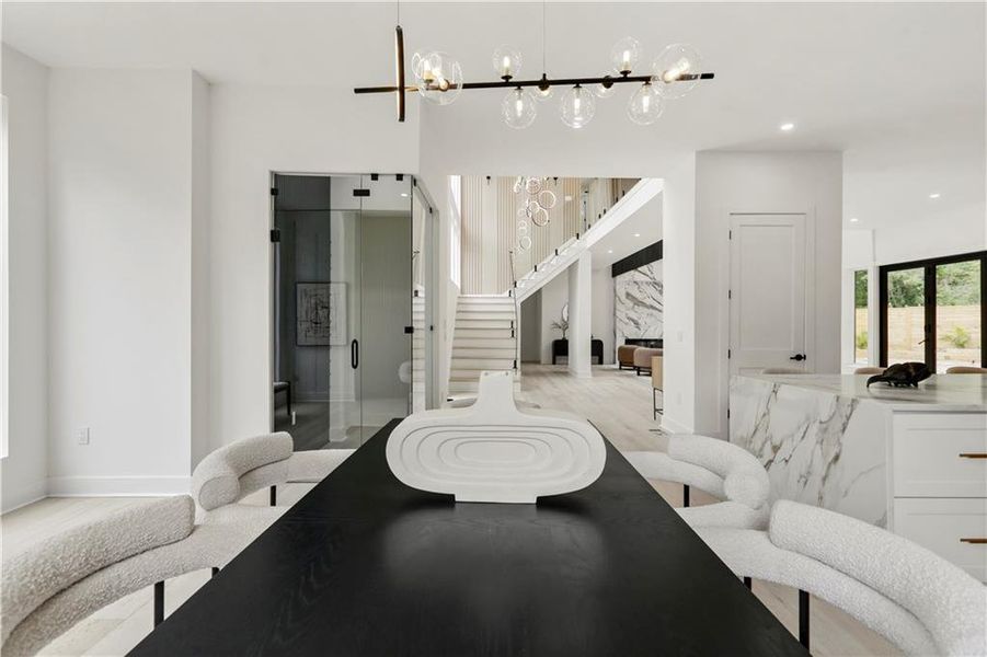 Furnished interior view inside a new home in , Atlanta (Image 9).