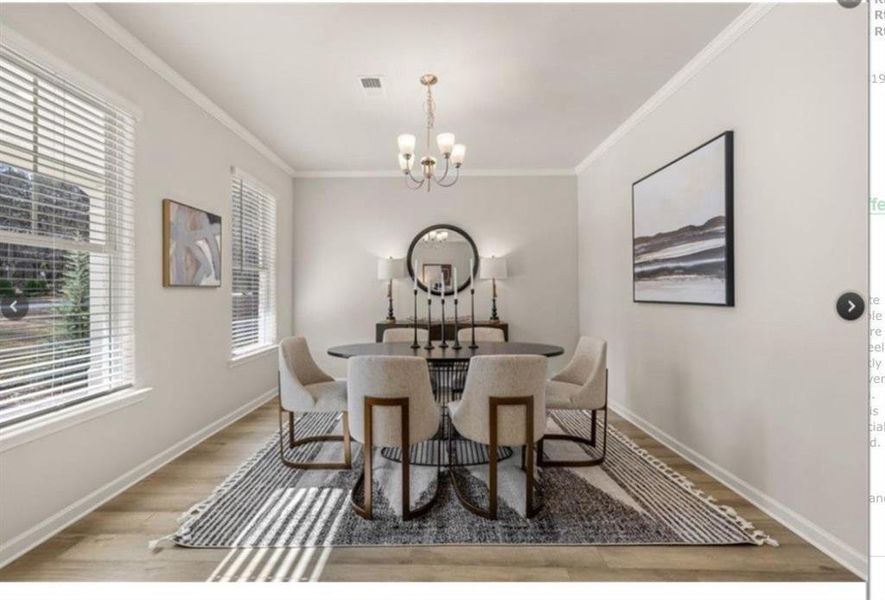 Furnished interior view inside a new home in Alcovy Village, Lawrenceville (Image 9).