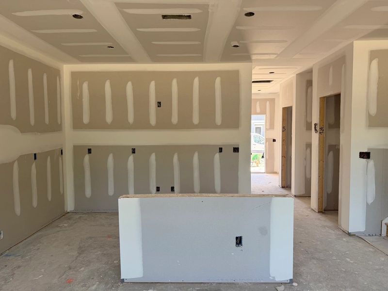 In-progress construction of a new home in Towns at The Point, Rolesville, NC (Image 10).