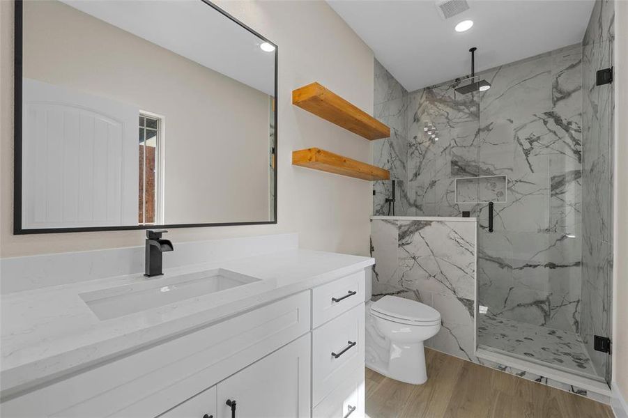 Furnished interior view inside a new home in , China Spring (Image 18).