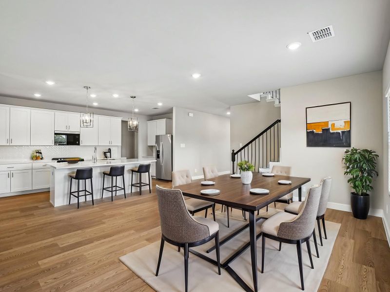 Furnished interior view inside a new home in Eastridge - Signature Series, Princeton (Image 4).