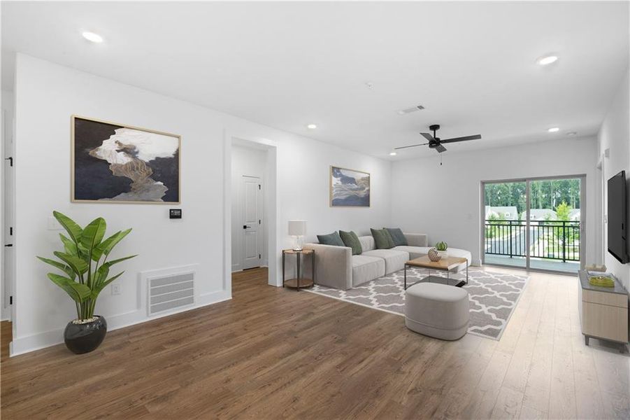 Furnished interior view inside a new home in , Cumming (Image 17).