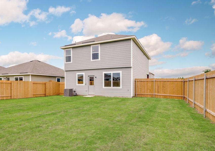 The back yard of the Jaguar is fully fenced. The back yard of the Jaguar is fully fenced.