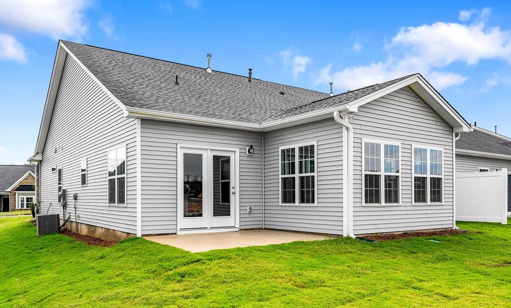 Exterior details and patio area of a home in Fieldstone, Lexington (Image 2).
