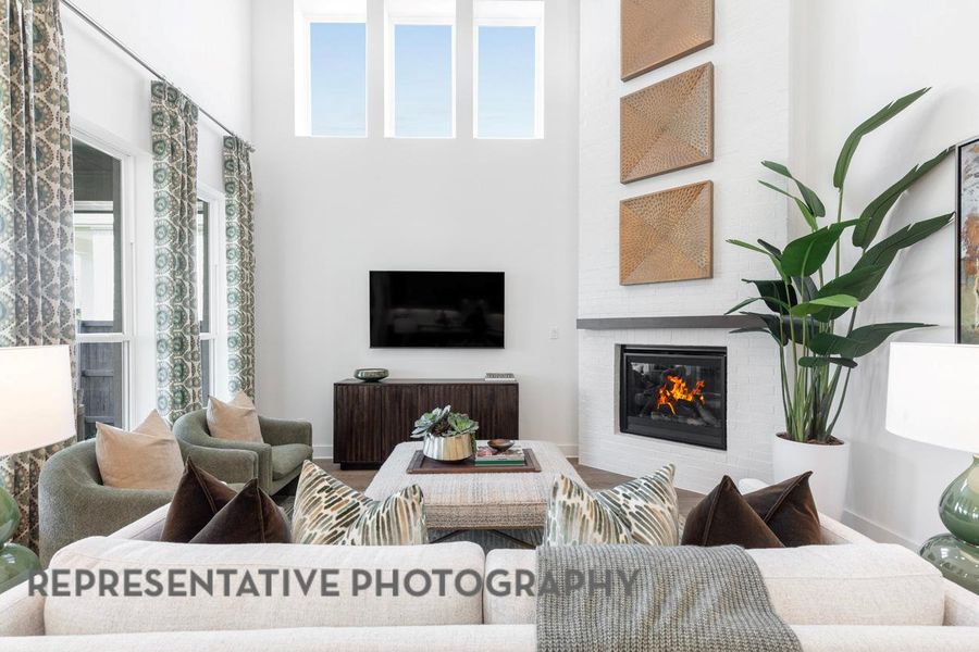 Furnished interior view inside a new home in Wolf Ranch, Georgetown (Image 27).