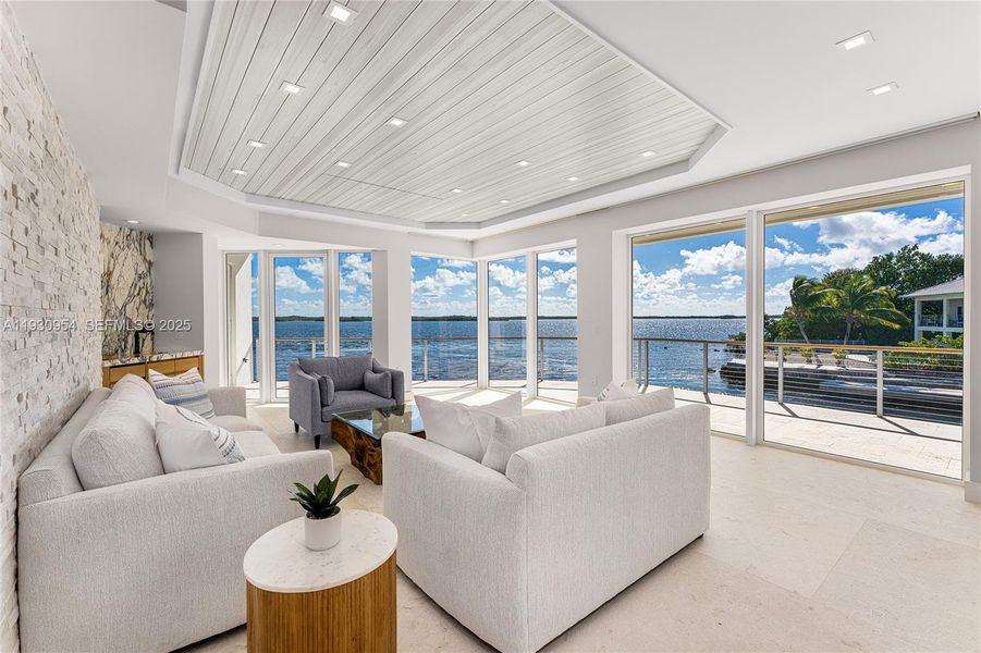 Furnished interior view inside a new home in , Key Largo (Image 11).